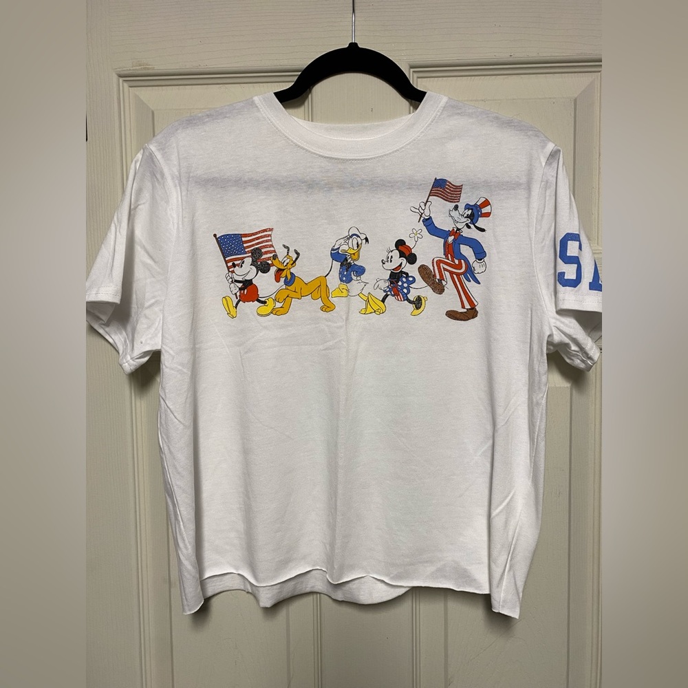 Disney Patriotic Crop T Shirt